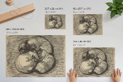 Poster Katzen; Tsching, Batzar und Blanc-Blanc, hochauflösender Druck von Théophile Alexandre Steinlen