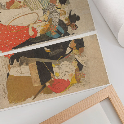 Poster Mensen op straat (1896) von Théophile Alexandre Steinlen und Charles Verneau