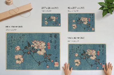 Poster kunstdruck Holzschnitt (Nishiki-e); Tusche und Farbe auf Papier von Utagawa Hiroshige