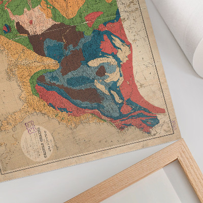 Kunstdruck poster Geologische Karte der Vereinigten Staaten