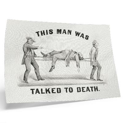 Kunstdruck poster Dieser Mann wurde zu Tode geredet (1873), Archivillustration