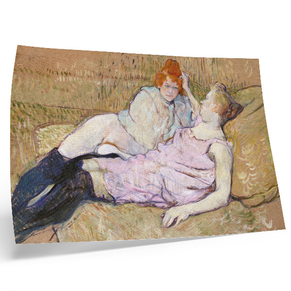 Kunstdruck poster Sofa (ca. 1894–1896) – ein hochauflösendes Gemälde von Henri de Toulouse-Lautrec