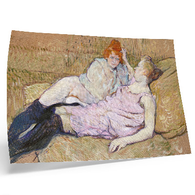 Kunstdruck poster Sofa (ca. 1894–1896) – ein hochauflösendes Gemälde von Henri de Toulouse-Lautrec
