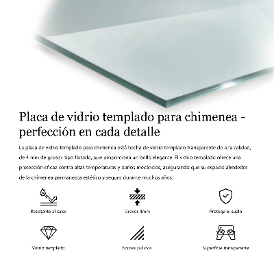 Glasplatte für Kaminöfen sechseckige transparente