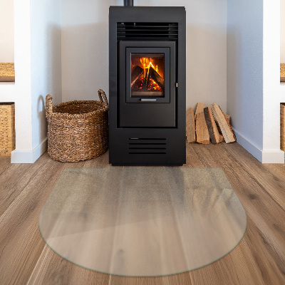 Kamin Glasplatte Semitransparente semiovale