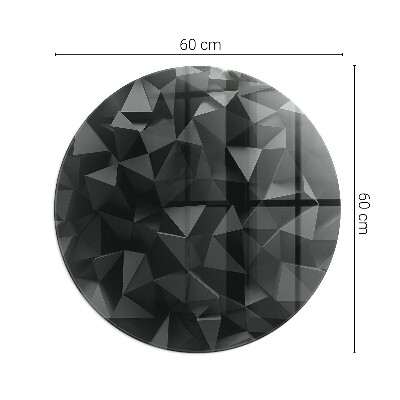 Glasplatte für Kaminöfen rund Dreidimensionale Geometrie