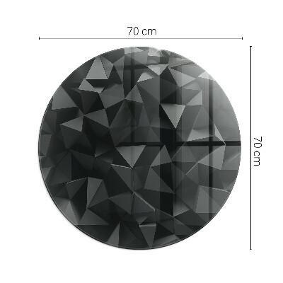Glasplatte für Kaminöfen rund Dreidimensionale Geometrie