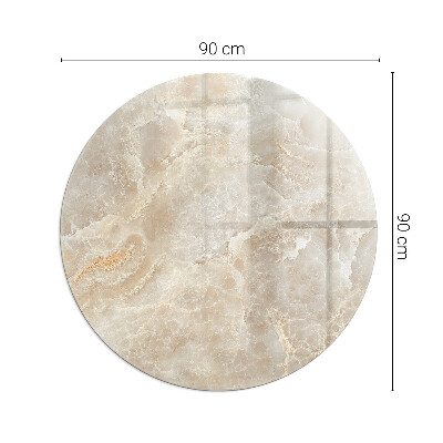 Vorlegeplatte für Kaminöfen rund Natursteinmuster