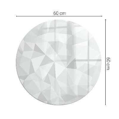 Glasplatte für Kaminöfen rund Abstraktes geometrisches Muster