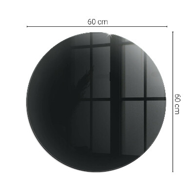 Vorlegeplatte für Kaminöfen rund Farbe: Dunkles Graphit
