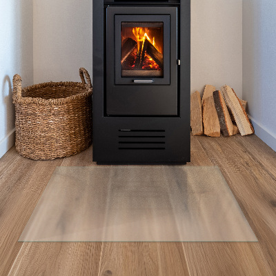 Glasplatte für Kamin Semitransparente rechteckige