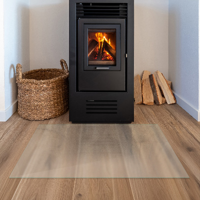 Glasplatte für Kamin Semitransparente rechteckige
