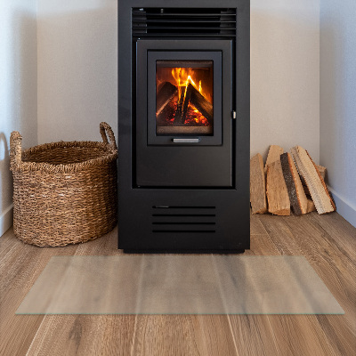 Glasplatte für Kamin Semitransparente rechteckige