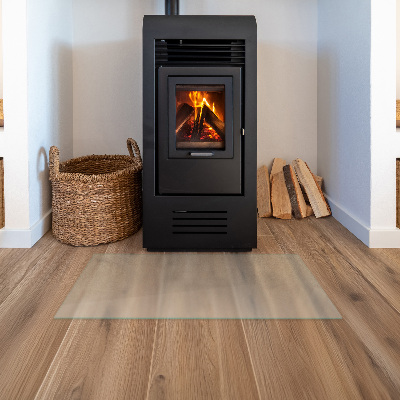 Glasplatte für Kamin Semitransparente rechteckige