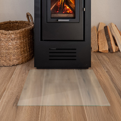 Glasplatte für Kamin Semitransparente rechteckige