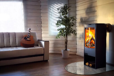 Glas unter Kamin halboval Abstrakte Hintergrundtextur