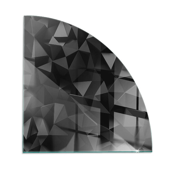 Glasplatte für Kaminöfen quartal Dreidimensionale Geometrie