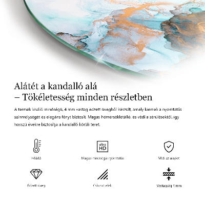 Glasplatte für Öfen quartal Geometrisches 3D-Muster