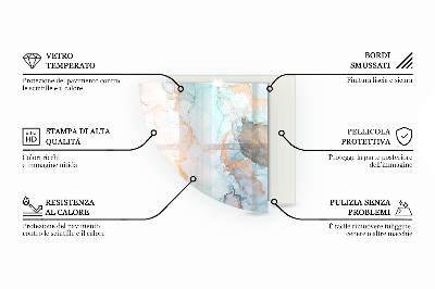 Glasplatte für Öfen quartal Farbe Blassrosa