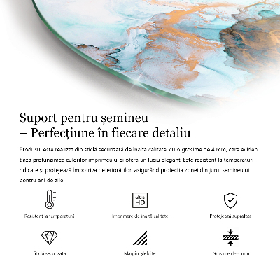 Glasplatte für Öfen quartal Farbe Beige