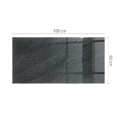 Glasplatte für Kamin rechteckig Natursteinstruktur