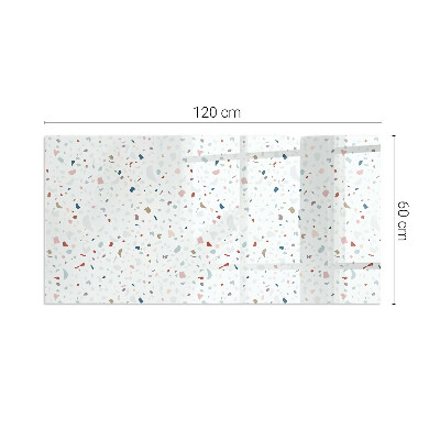 Glasplatte für Öfen rechteckig Muster mit kleinen Formen
