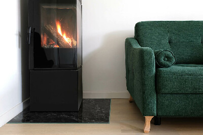 Glasplatte für Kamin rechteckig Elegantes Marmormuster