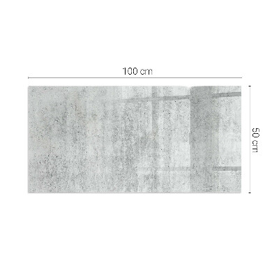 Glasplatte für Kamin rechteckig Rohbetonstruktur