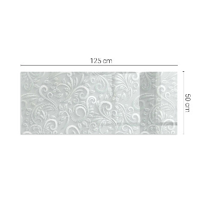 Glasplatte für Öfen rechteckig Elegantes Pflanzenmuster