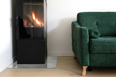 Glasplatte für Kamin rechteckig Abstraktes geometrisches Muster