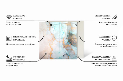 Glasplatte für Öfen rechteckig Geometrisches 3D-Muster
