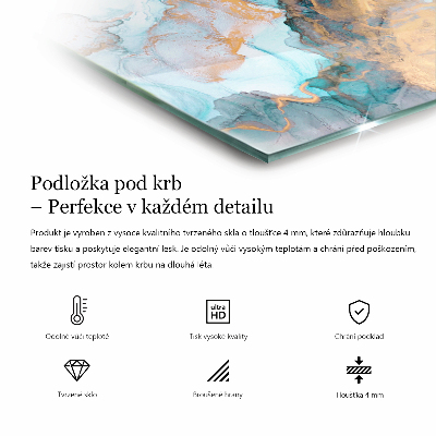 Glasplatte für Öfen rechteckig Geometrisches 3D-Muster