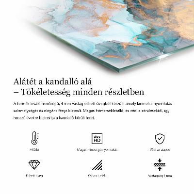 Glasplatte für Öfen rechteckig Geometrisches 3D-Muster