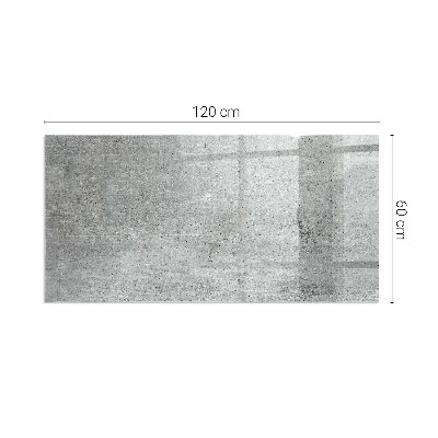 Glasplatte für Kamin rechteckig Rohbetonstruktur