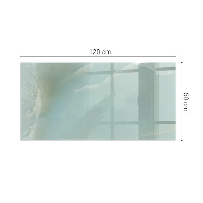 Glasplatte für Kamin rechteckig Zartes Marmormuster