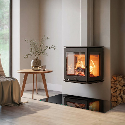 Glasplatte für Öfen rechteckig Farbe: Dunkles Graphit