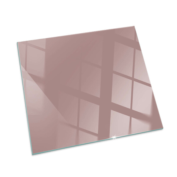 Glasplatte für Öfen rechteckig Farbe Rosa