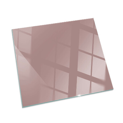 Glasplatte für Öfen rechteckig Farbe Rosa