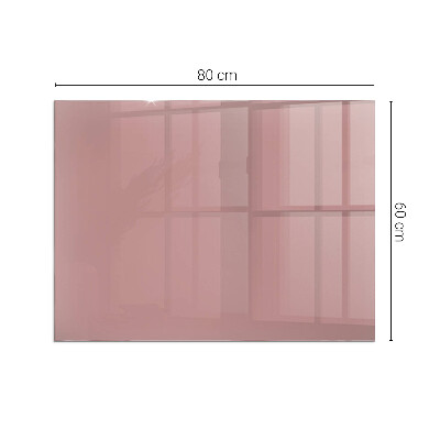 Glasplatte für Öfen rechteckig Farbe Rosa