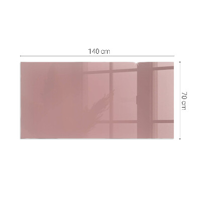 Glasplatte für Öfen rechteckig Farbe Rosa