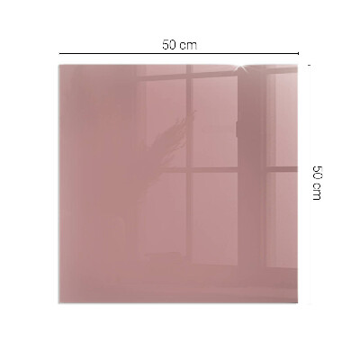 Glasplatte für Öfen rechteckig Farbe Rosa