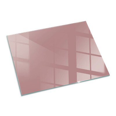 Glasplatte für Öfen rechteckig Farbe Rosa