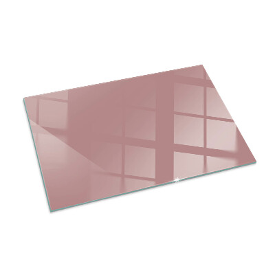 Glasplatte für Öfen rechteckig Farbe Rosa
