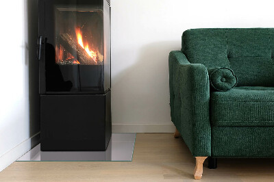 Glasplatte für Kamin rechteckig Farbe Hellviolett