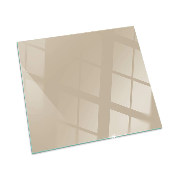 Glasplatte für Öfen rechteckig Farbe Beige