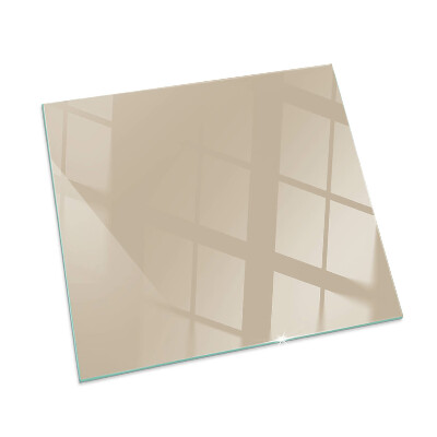 Glasplatte für Öfen rechteckig Farbe Beige