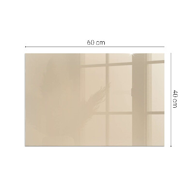 Glasplatte für Öfen rechteckig Farbe Beige