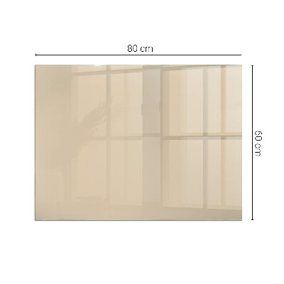 Glasplatte für Öfen rechteckig Farbe Beige