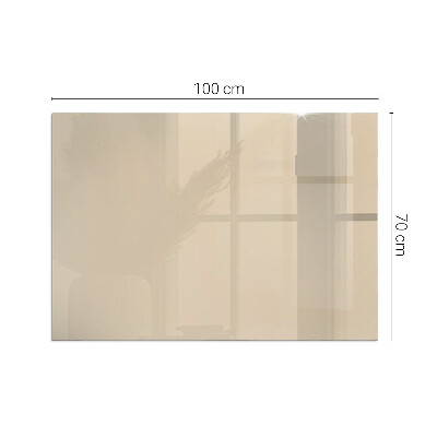 Glasplatte für Öfen rechteckig Farbe Beige