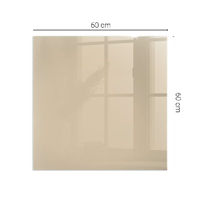 Glasplatte für Öfen rechteckig Farbe Beige